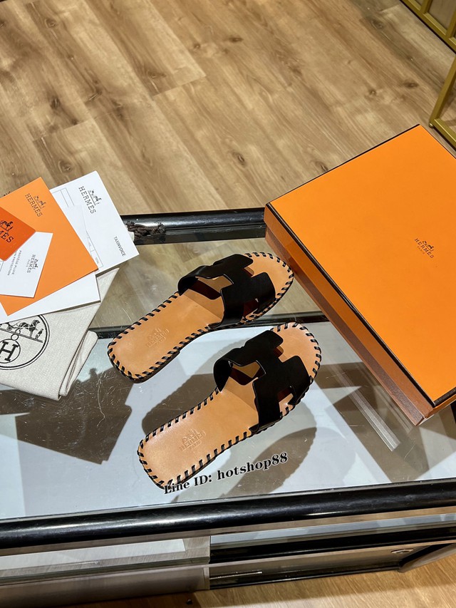 Hermes高版本純手工鞋 愛馬仕2022早春新款H女士拖鞋 dx1959